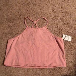 Pink crop top